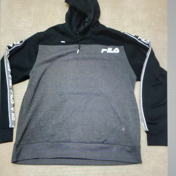 Mens Fila Authentic Training Pullover Hoodie - Picture 3 of 7
